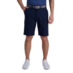 Big & Tall Haggar Active Series Slim-Fit Flat-Front Utility Shorts, Size 48,Navy
